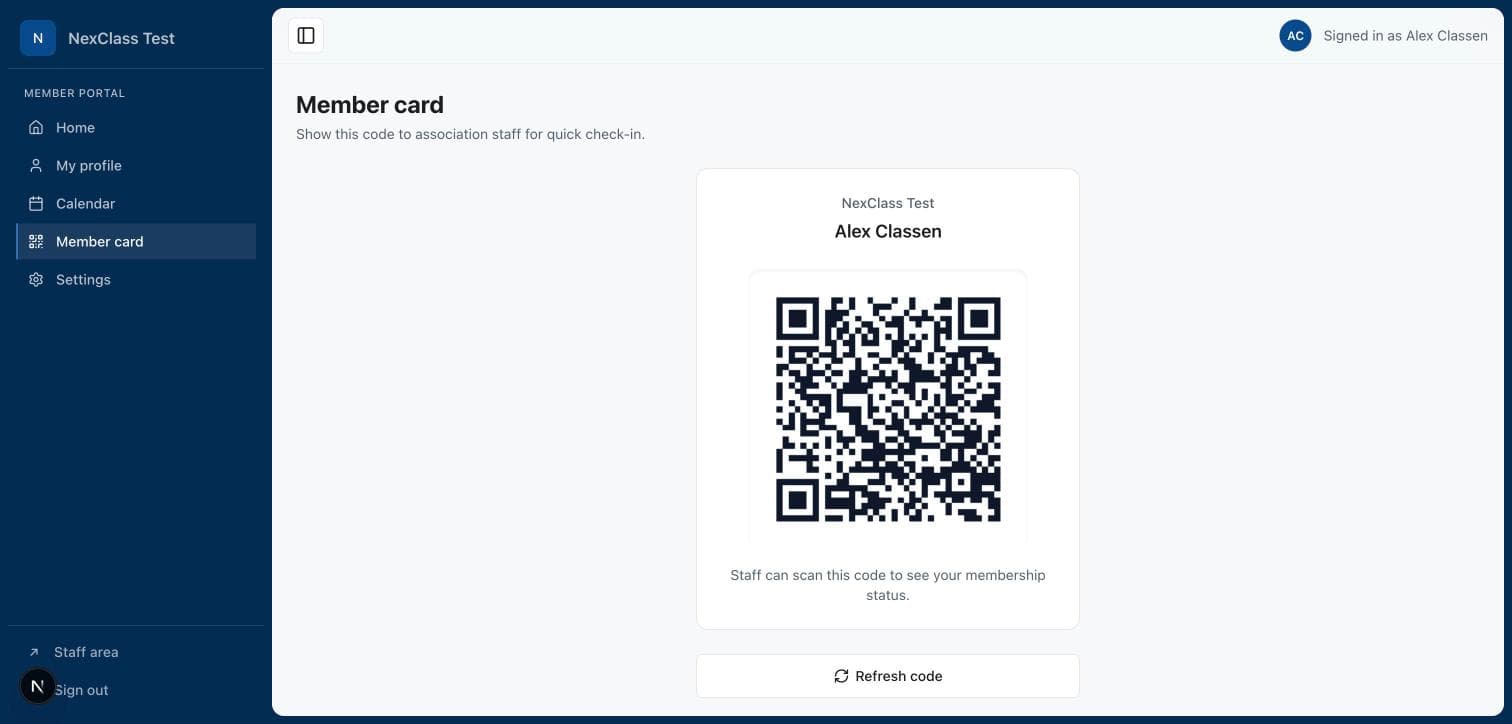Member portal
